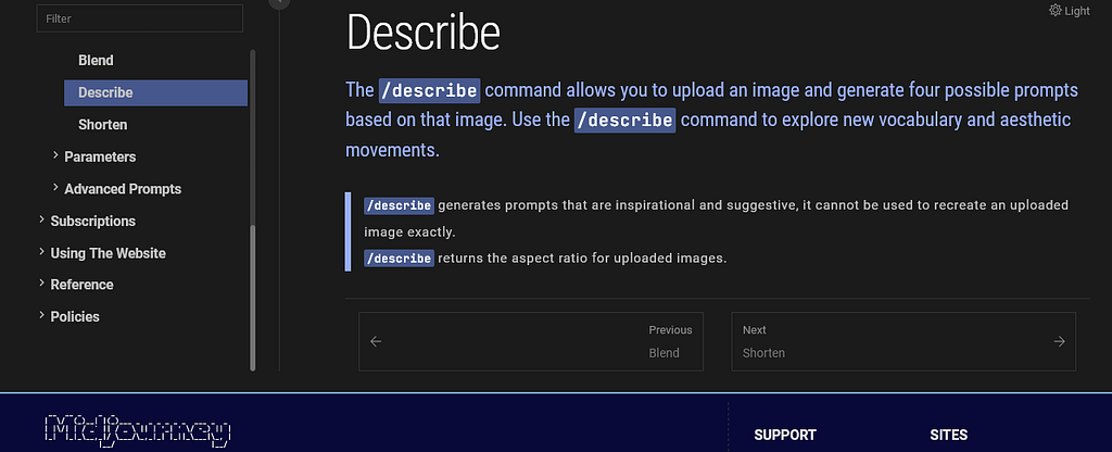 Midjourney Describe Command – Générateur de Prompts Midjourney