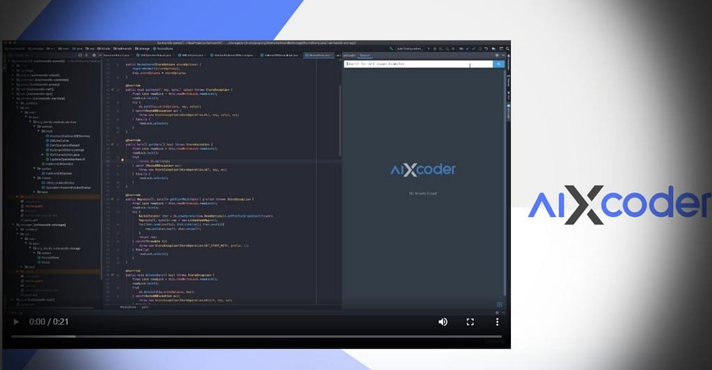 aiXcoder - puissant moteur de recherche et de complétion de code 