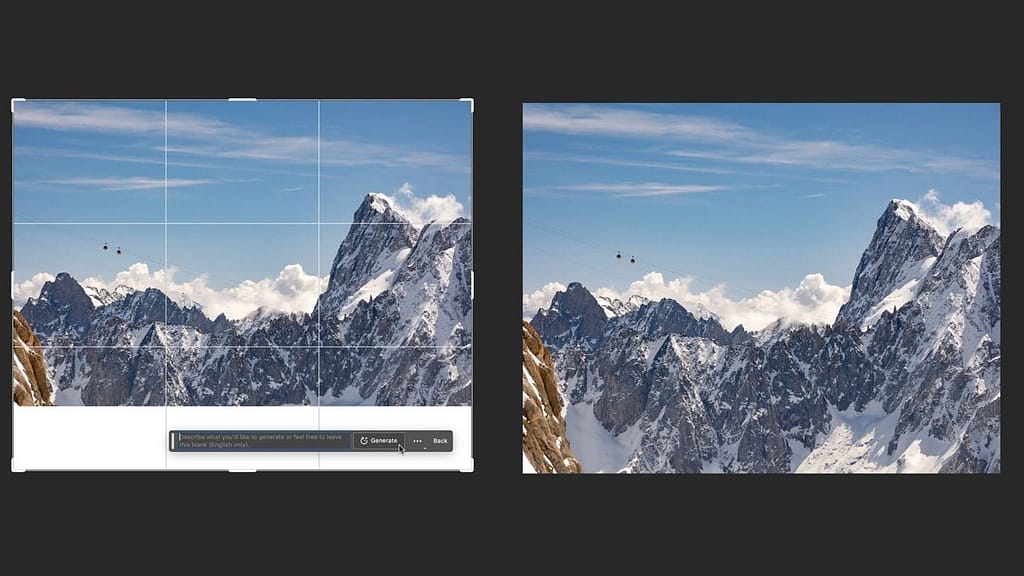 Adobe ajoute une fonctionnalité d'expansion générative à la version bêta de Photoshop 2
