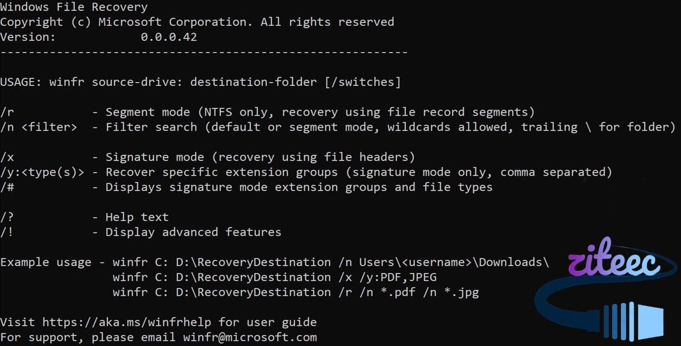 Un nouveau outil proposé par Microsoft: Windows File Recovery 1 Un nouveau outil proposé par Microsoft: Windows File Recovery