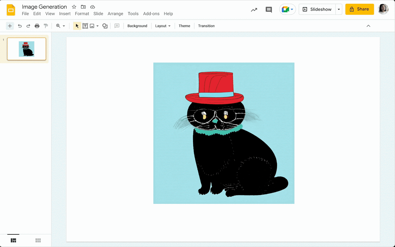 IA Gemini rend la suppression de fond facile sur Google Slides 2 Supprimer l'arrière plan dans slide