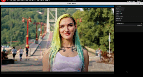 Automatisation du Montage Vidéo: Project Fast Fill par Adobe 2 suppression des personnes en arrière-plan d’une vidéo @Adobe