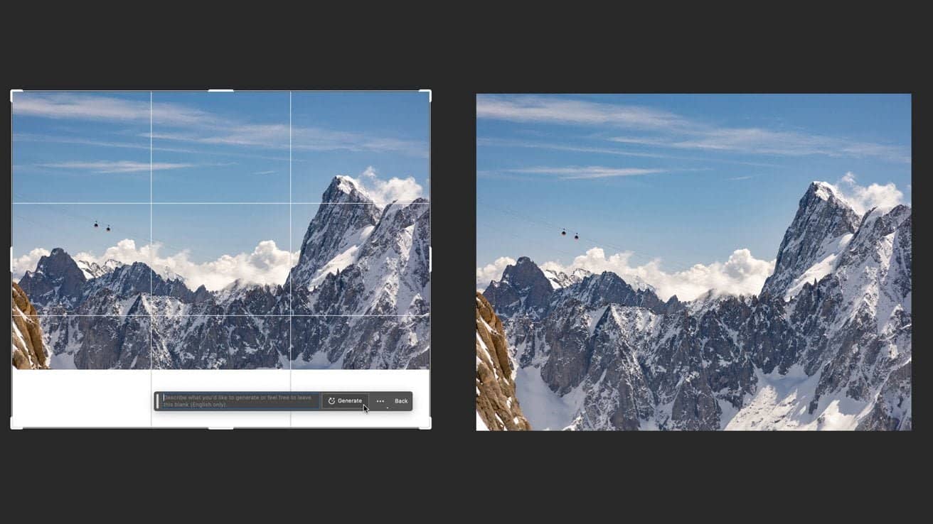 Adobe ajoute une fonctionnalité d'expansion générative à la version bêta de Photoshop