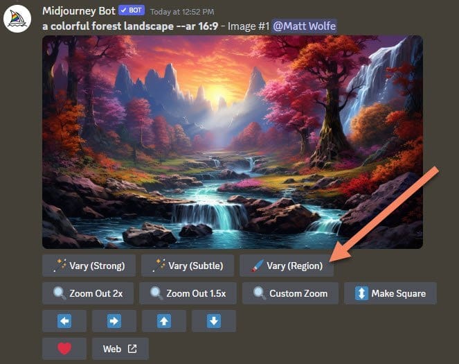 MidJourney ajoute la fonctionnalité Vary (Region): Amélioration des capacités d'édition d'image
