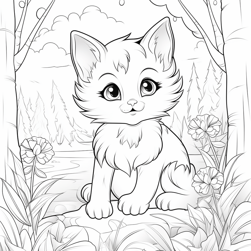Générateur d'IA Midjourney pour les pages à colorier